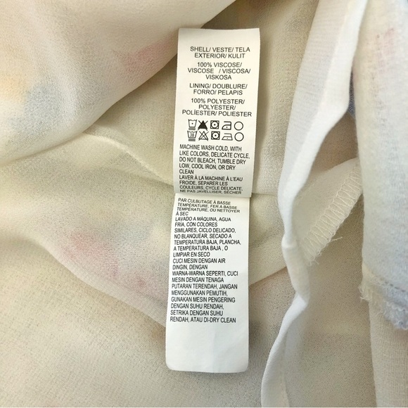 Lucky Brand Boho Cottagecore Pastel Floral Pattern Artsy High Low Maxi Dress. - Picture 7 of 15